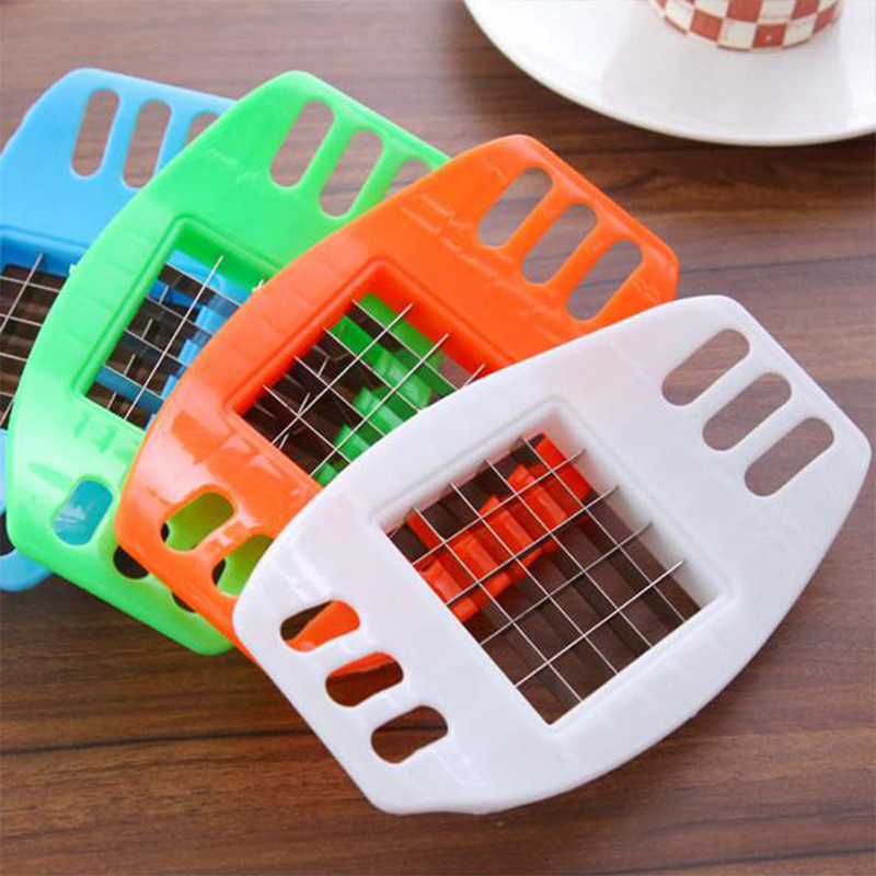 French Fry Potato Chipper Vegetable Fruit Cutter and Chopper Useful Kitchen Tool Random Colours - Image 6