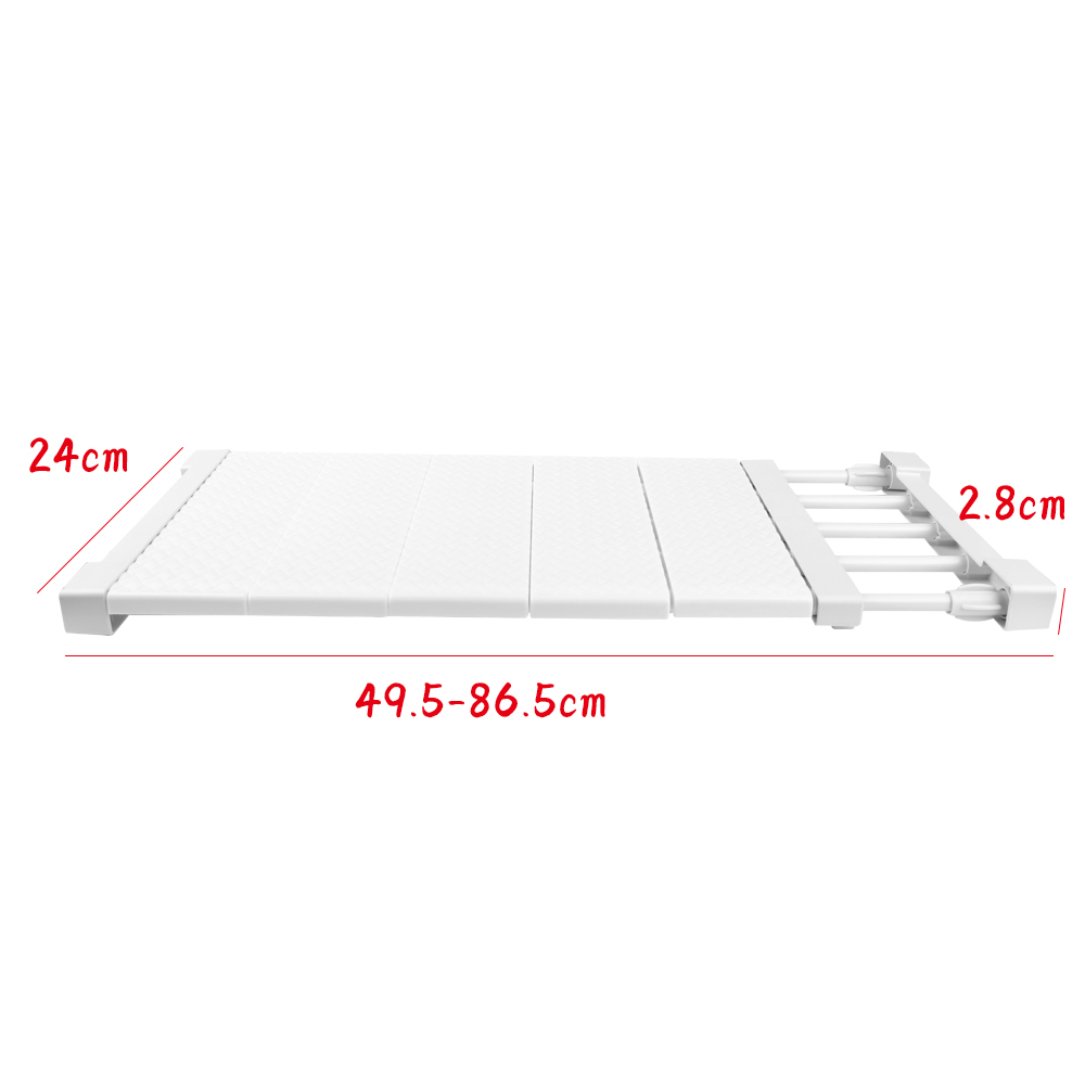 Adjustable Extendable Rack Closet Cupboard Divider Rack Storage Organizer Shelf Easy to install - Image 7
