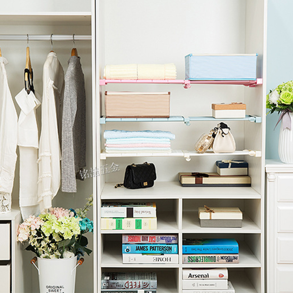 Adjustable Extendable Rack Closet Cupboard Divider Rack Storage Organizer Shelf Easy to install - Image 14